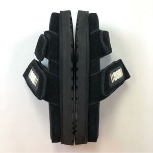 UGG Greer Black Platform Slide Sandals Women’s Size 9 Chunky Cozy Cool